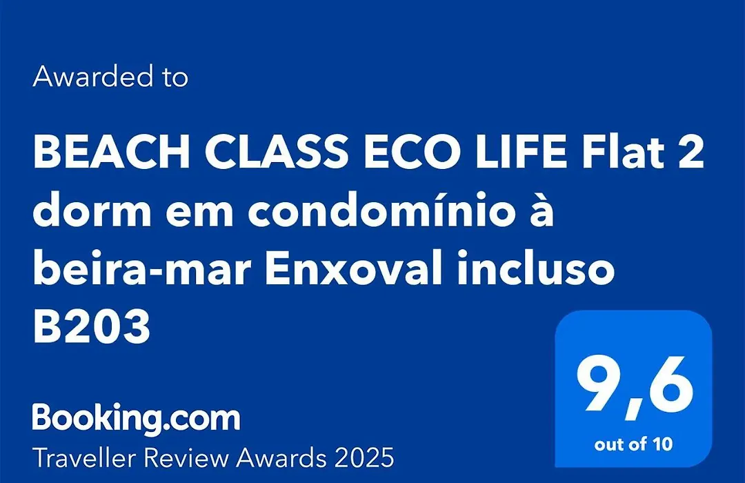 BEACH CLASS ECO LIFE Flat 2 dorm em condomínio à beira-mar Enxoval incluso B203-1